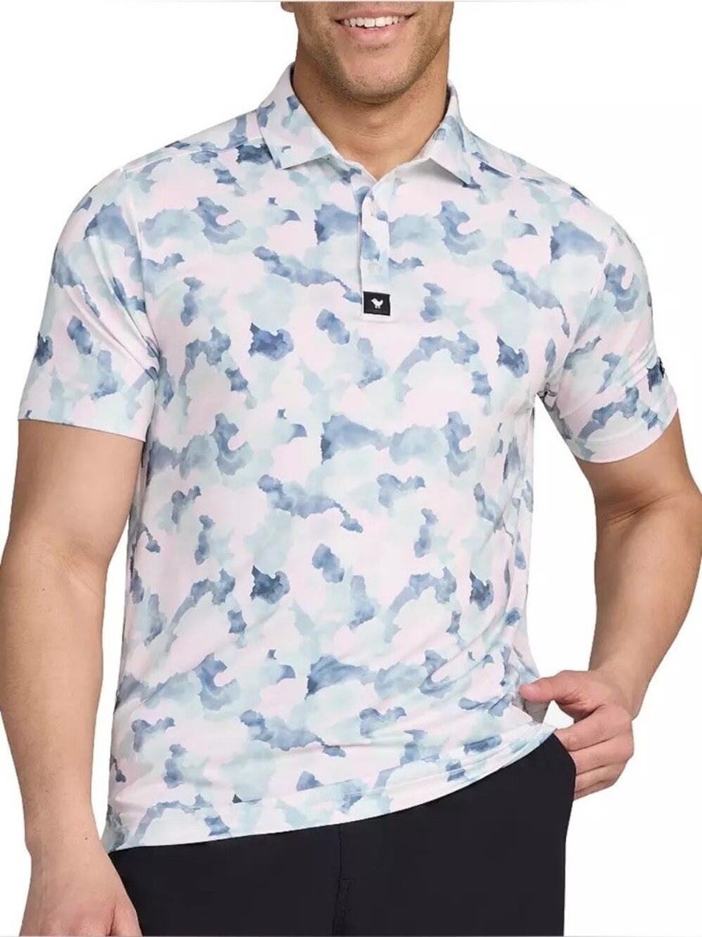 Bad Birdie Golf Polo Mirage Oasis Men's Size 2XL Performance Short Sleeve Shirt